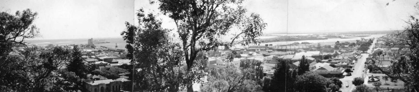 Bunbury from Lookout Hill - 1952