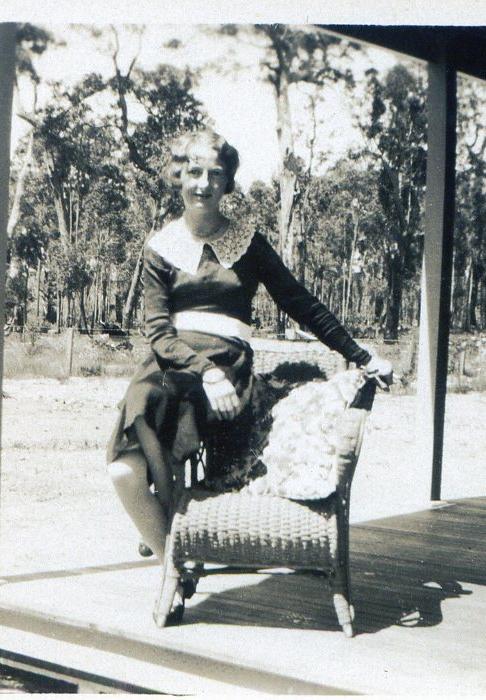 My mother in her early years of