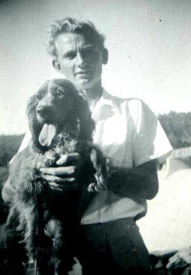 My dog 'Bonnie' with me