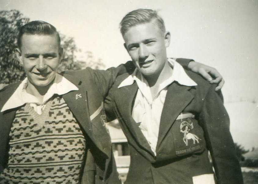 Jim with Keith Chesson – College mates.