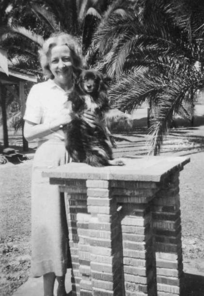 Mum with Lucky in the ‘Brisbane & Wunderlich park opposite