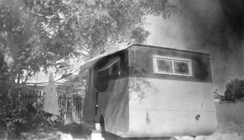 Our caravan in Rathay Street