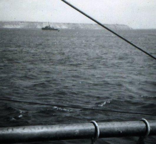 The HMAS Mildura from the Fremantle off the coast somewhere.