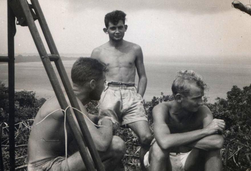 John Lambie, Vince Sutherland and Bob Skitch at our observation point