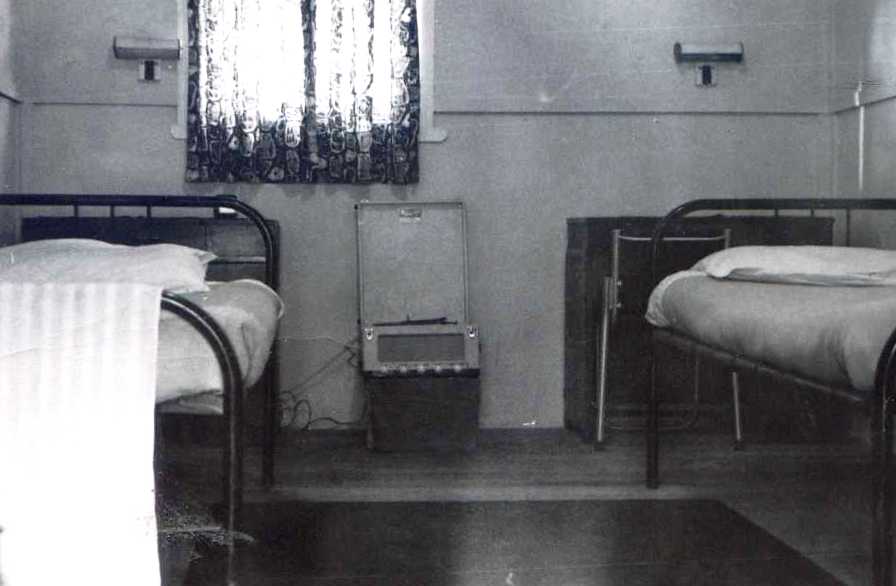 My room at Balcombe – shared with John Etheridge. Five star after Kapooka. Note my nearly acquired radiogram. My 12” long play microgroove record collection started here.