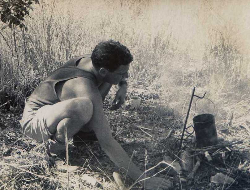 Col Pugh prepares a brew