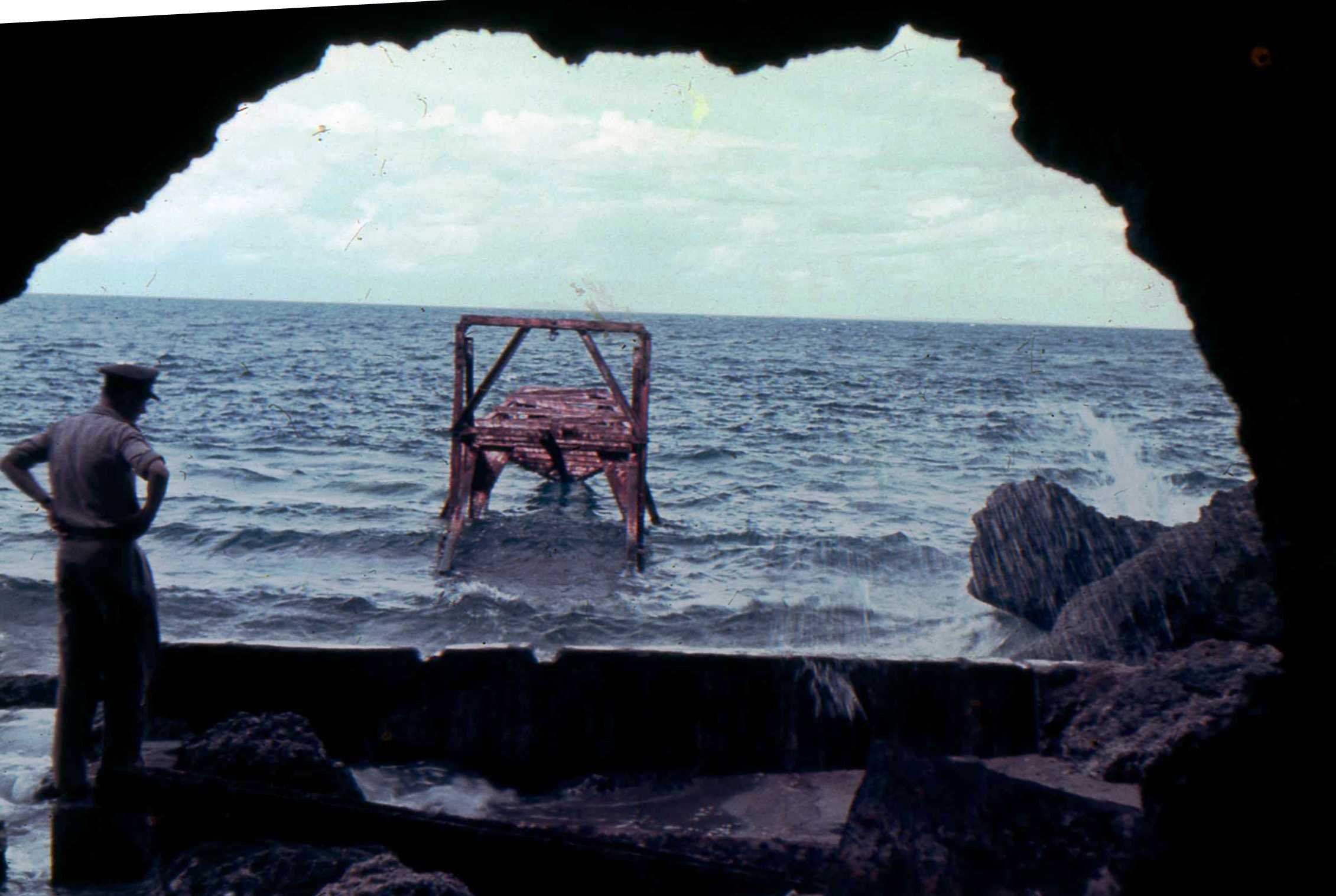 Under Tunnel Hill – Jap WW2 collapsed crane  - Lt Mal Nicholas