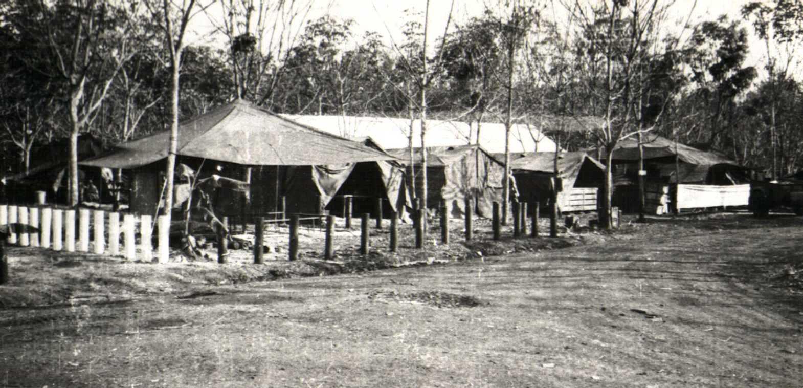 Our new location at the eastern end of Ingleburn Avenue. Photo taken soon after completion of our first ‘tropical’ work hut.