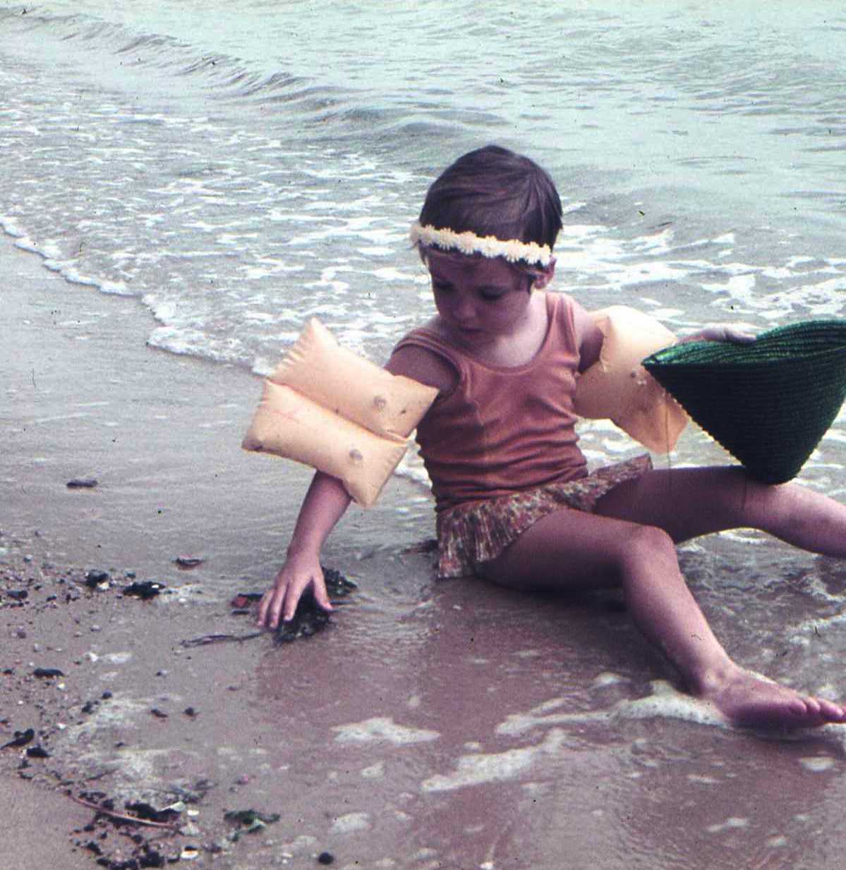 Sarah at our secret beach – Pasir Ris