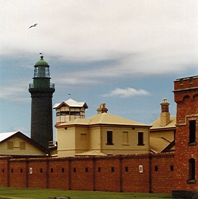 The ‘Keep’. The College used it for records The Fort from the town side. The ‘Black’ Lighthouse looming above