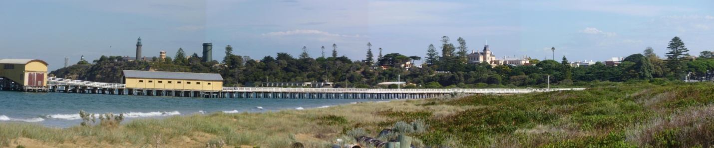 Swan Bay (within Port Phillip Bay) – the Fort above the cliff behind